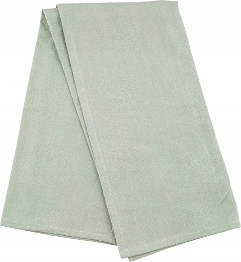 Bawełniana ściereczka kuchenna 45 × 60 cm, szałwiowa (jasnozielona)
