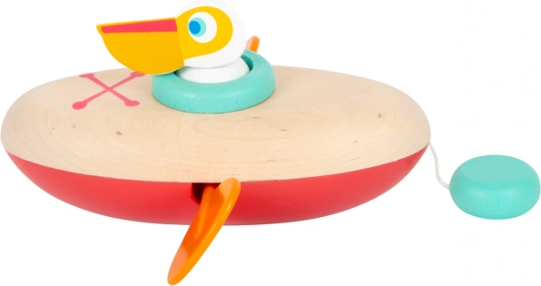 SMALL FOOT wodna zabawka pelikan – nakręcane kanoe