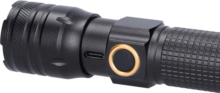 Wytrzymała latarka do outdooru (IP44) z ładowaniem USB‑C