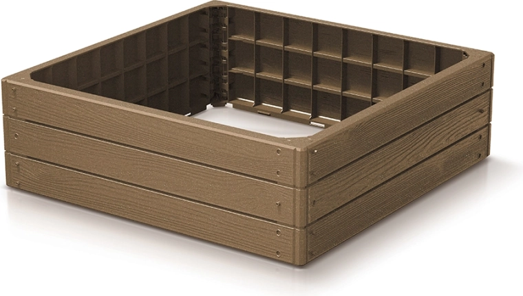 Podwyższona grządka BASE WOODY ECO WOOD 75,6 × 75,6 × 25 cm – naturo eco