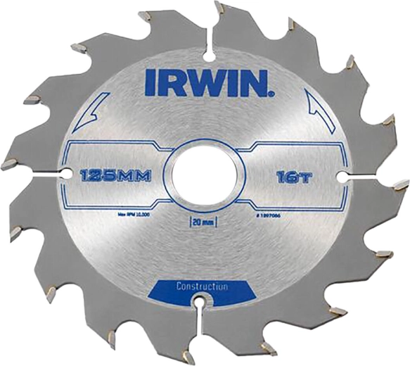 Tarcza pilarska IRWIN 125 mm, 16 zębów, do drewna