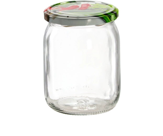 Szklane słoiki do przetworów 540 ml z wieczkiem Twist-Off 82 mm, zestaw 8 szt.