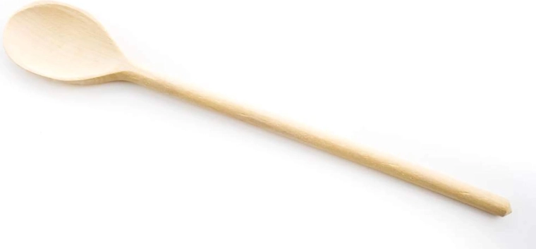 Owalna drewniana łyżka BRILLANTE 30 cm