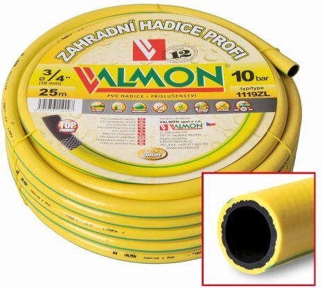 Wąż ogrodowy PROFI 3/4" 25 m, nieprzezroczysty żółty