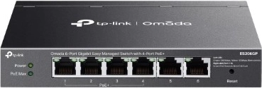TP-Link Omada 6‑portowy gigabitowy switch z 4 portami PoE+