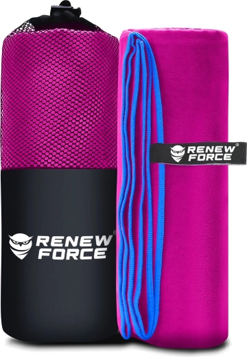 Szybkoschnący ręcznik z mikrofibry XXL Renew Force różowy