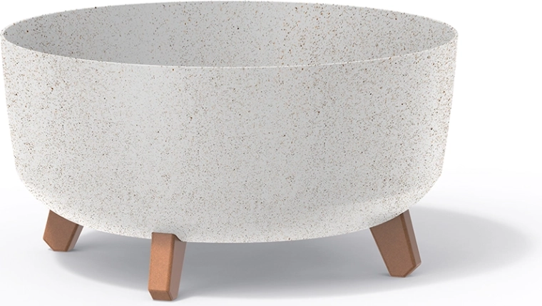 Donica Gracia Low Eco Wood 38 cm – biała