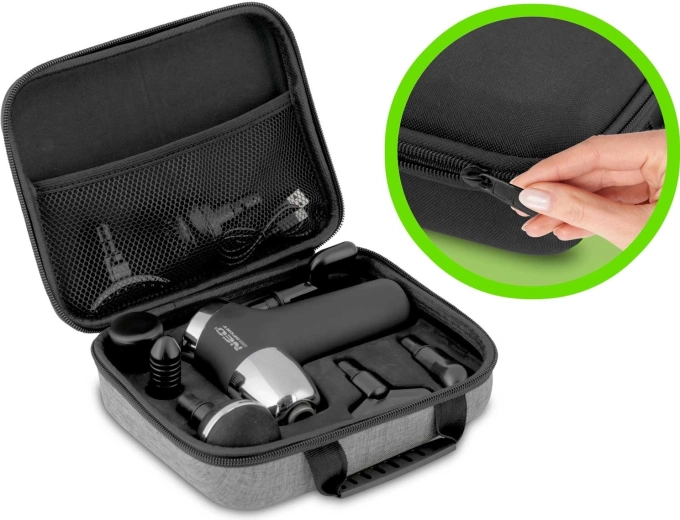 Do 8 końcówek do precyzyjnego masażu całego ciała