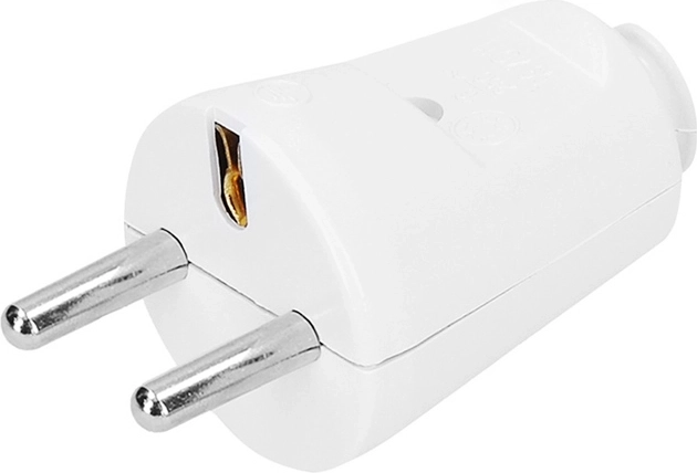 Solight prosta wtyczka IP20 biała