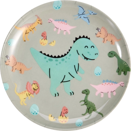 Dziecięcy płytki talerz melaminowy 21 cm, mix dekorów - 1 szt.
