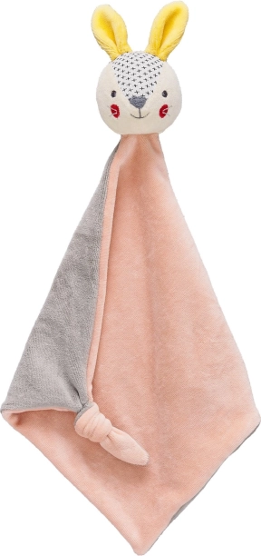 Petit Collage przytulanka króliczek różowy z bawełny organicznej