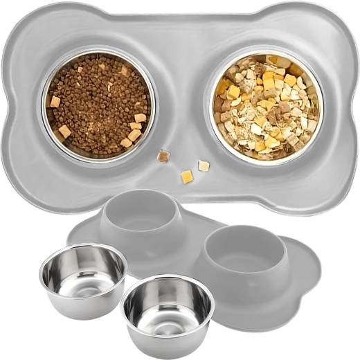 Wyjmowane miski ze stali nierdzewnej 2 × 450 ml