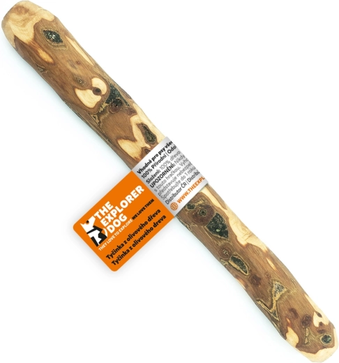 Explorer Dog gryzak z drewna oliwnego dla psów S