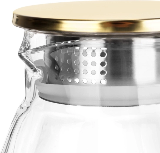 Nierdzewna pokrywka z sitkiem