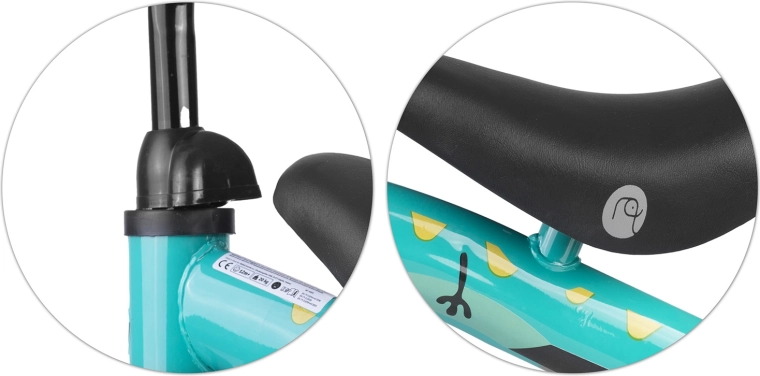 Wygodne, regulowane na wysokość siodełko