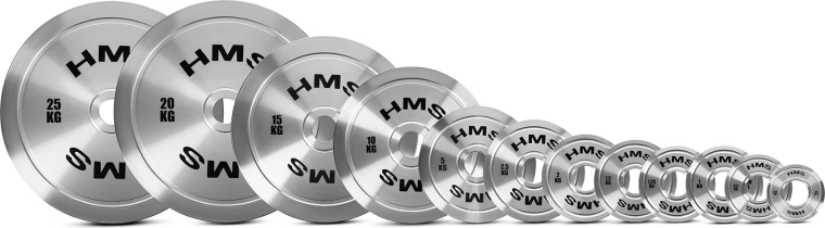 Stalowy olimpijski talerz HMS TOS 5 kg