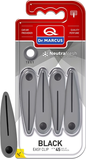 Dr. Marcus Easy Clip Black odświeżacz powietrza do samochodu