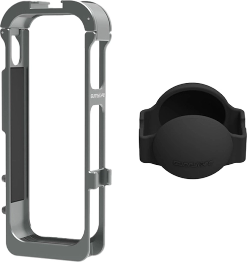 Sunnylife metalowa magnetyczna ramka z silikonową osłoną obiektywu do INSTA360 X5