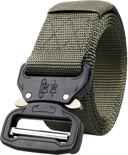 Taktyczny nylonowy pasek ze sprzączką Quick Release, zielony