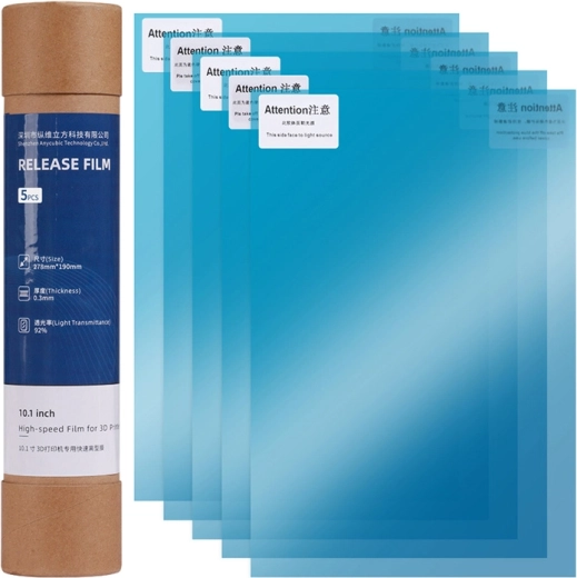 Szybko wymienialna folia FEP 10,1" do Anycubic Photon Mono M5s / M5s Pro / M7 / M7 Pro (5 szt.)