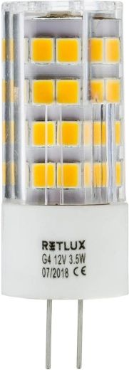 Żarówka LED RETLUX G4 3,5 W 12 V ciepła biała