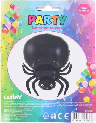 Dmuchany balon Czarny Pająk