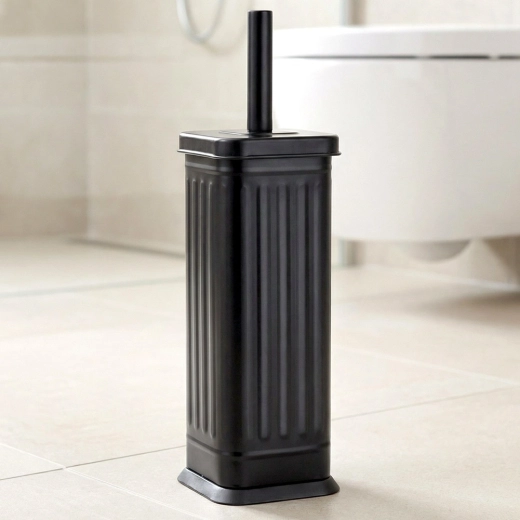 Elegancki zamknięty metalowy stojak