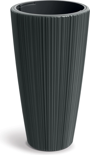 Donica Oro 39 cm ciemnoszara z wyjmowaną wkładką
