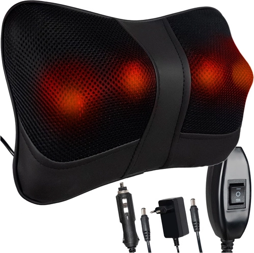 Poduszka masująca SHIATSU Soulima na plecy i kark z podgrzewaniem