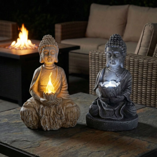 Solarna figurka LED Buddy - 1 sztuka