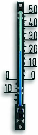 TFA zewnętrzny analogowy termometr z plastiku, czarny, XS