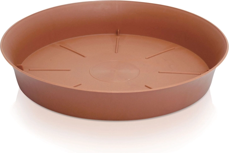 Plastowa podstawka pod doniczkę 22,2 cm terakota