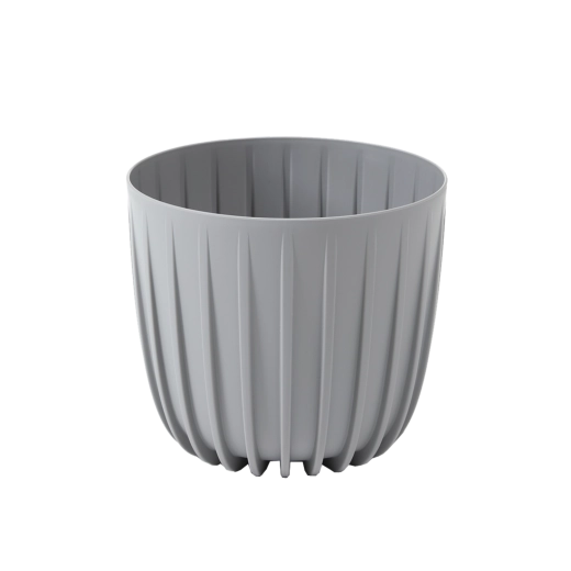 Plastowa doniczka Mira 18 cm szara