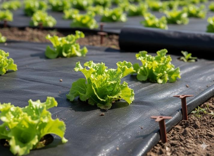 Czyste grządki bez chwastów