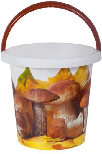 Plastowe wiadro z dekoracją 10 l, różne motywy