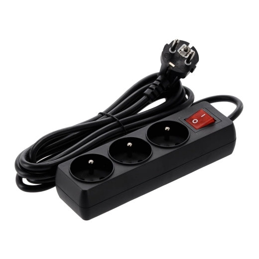 Trzy gniazda Schuko w wytrzymałej obudowie