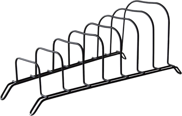 Stojak na pokrywki 38 cm, czarny