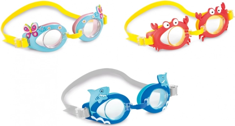 Dziecięce okulary do nurkowania ze zwierzęcymi motywami INTEX