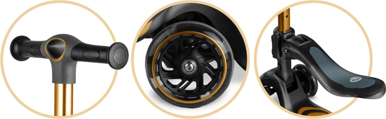 Rośnie wraz z dzieckiem: regulowana kierownica i siedzisko