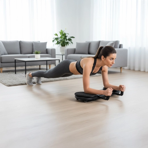 Trening core z poślizgiem i stabilnym podparciem