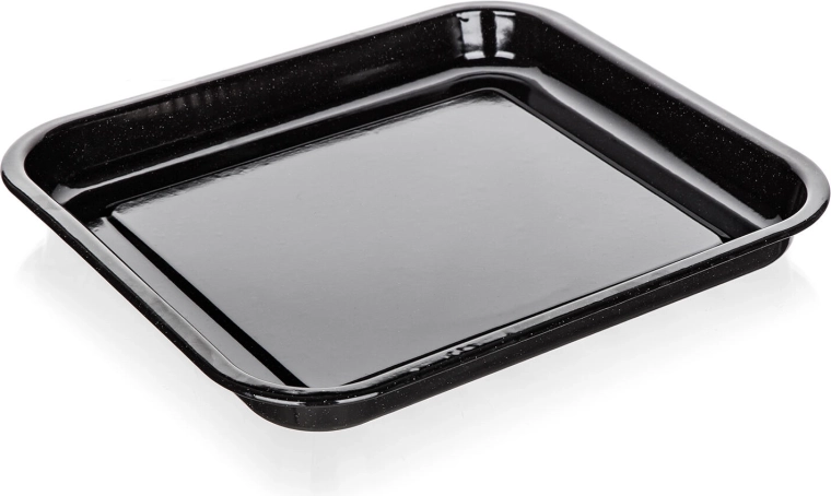 emaliowana brytfanna 41 × 37 × 4 cm CULINARIA Black