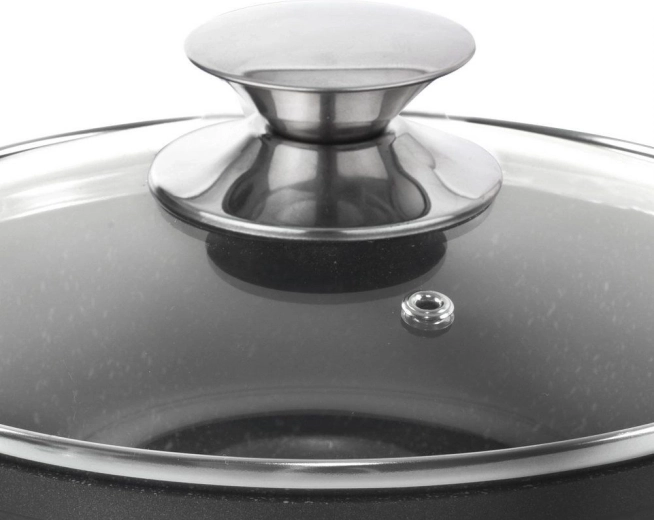 Szklana pokrywka z zaworem pary