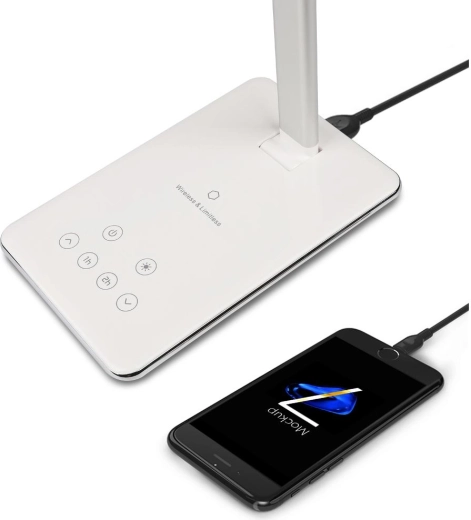 Bezprzewodowe ładowanie Qi i wyjście USB