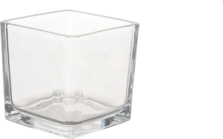 Świecznik z przezroczystego szkła 5,2 × 5,2 × 5,2 cm