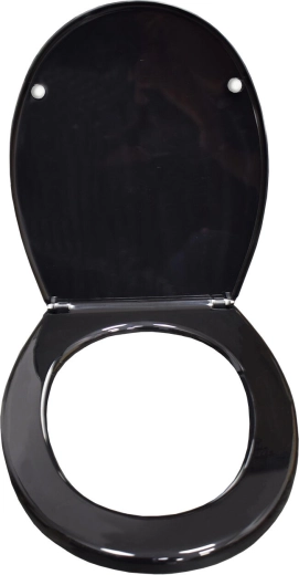 Uniwersalna czarna deska sedesowa z polipropylenu