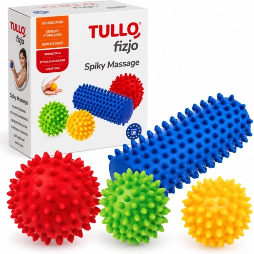 Tullo zestaw do masażu z wypustkami, 4 elementy