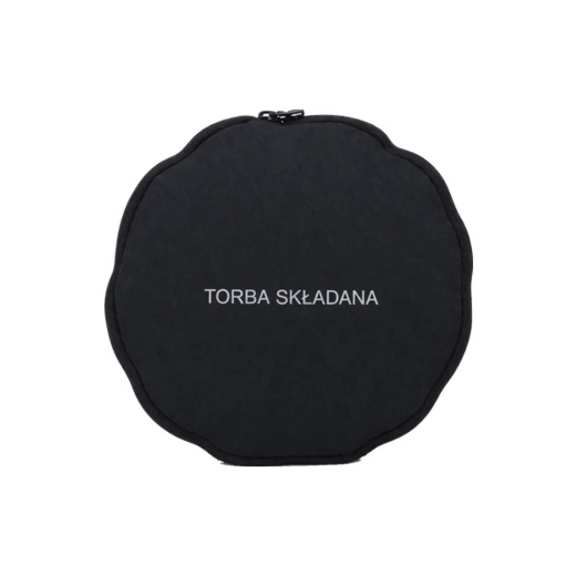 Składana torba podróżna 25 l, czarna, okrągła