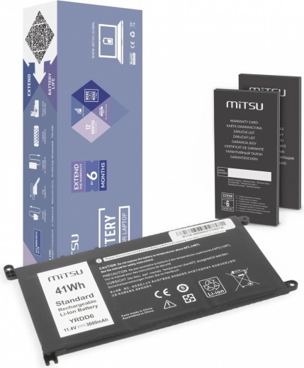 Bateria do Dell Inspiron 14 5481, 5590 3600 mAh (41 Wh) 11,4 V