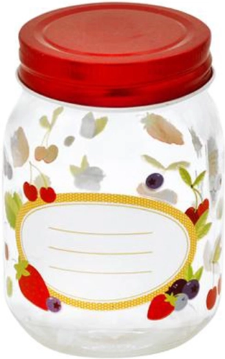 Słoik do przetworów z wieczkiem Toro 380 ml owoce