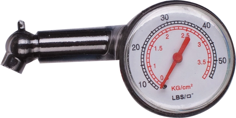 Manometr do opon z podwójną skalą 0–3,9 bar / 0–55 psi